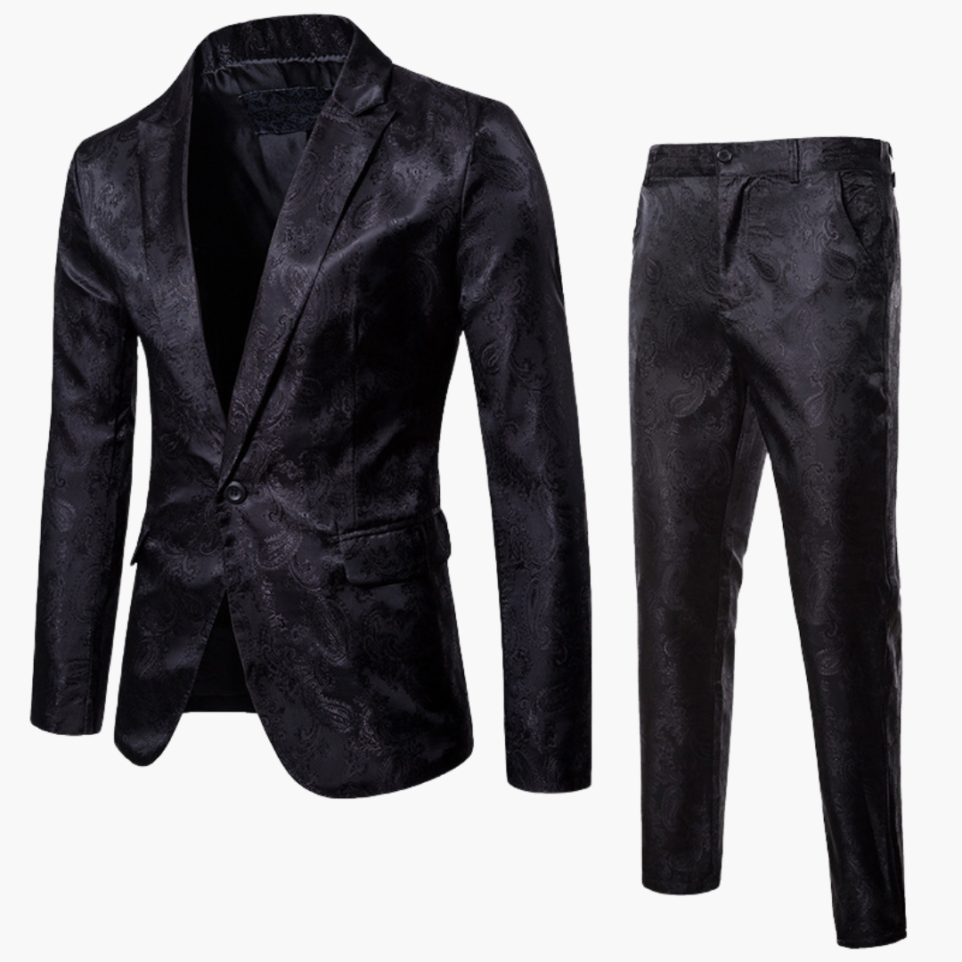 Classic 2 Piece Men's Wedding Suit - Olytrend