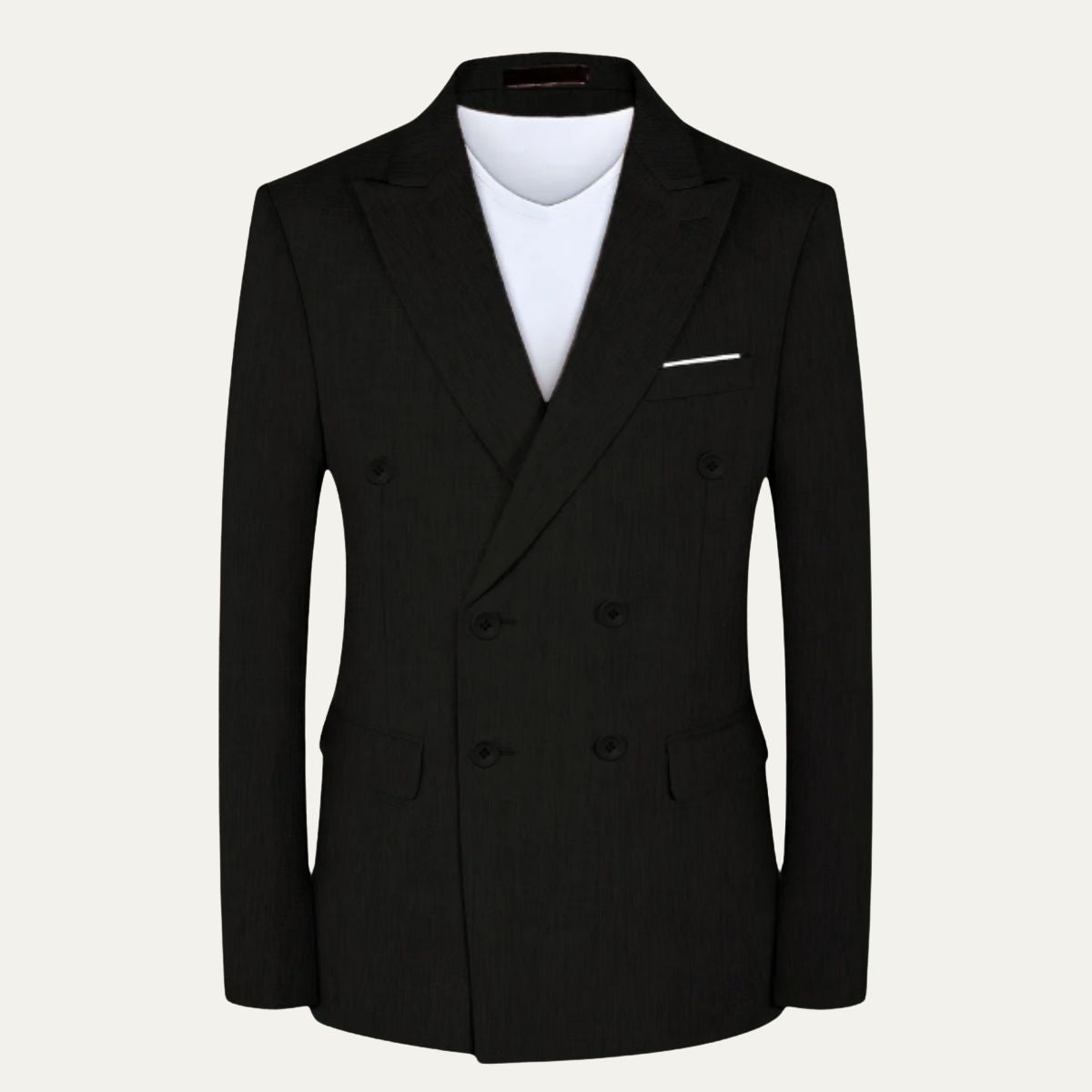 Slim Fit Men's Navy Blue Blazer Suit Jacket - Nocini