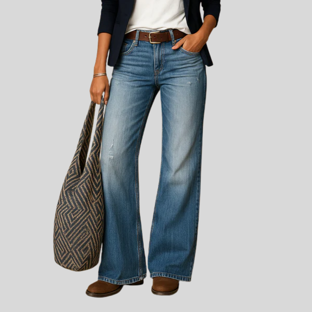Classic Fit Straight Leg Women's Trousers - Olytrend