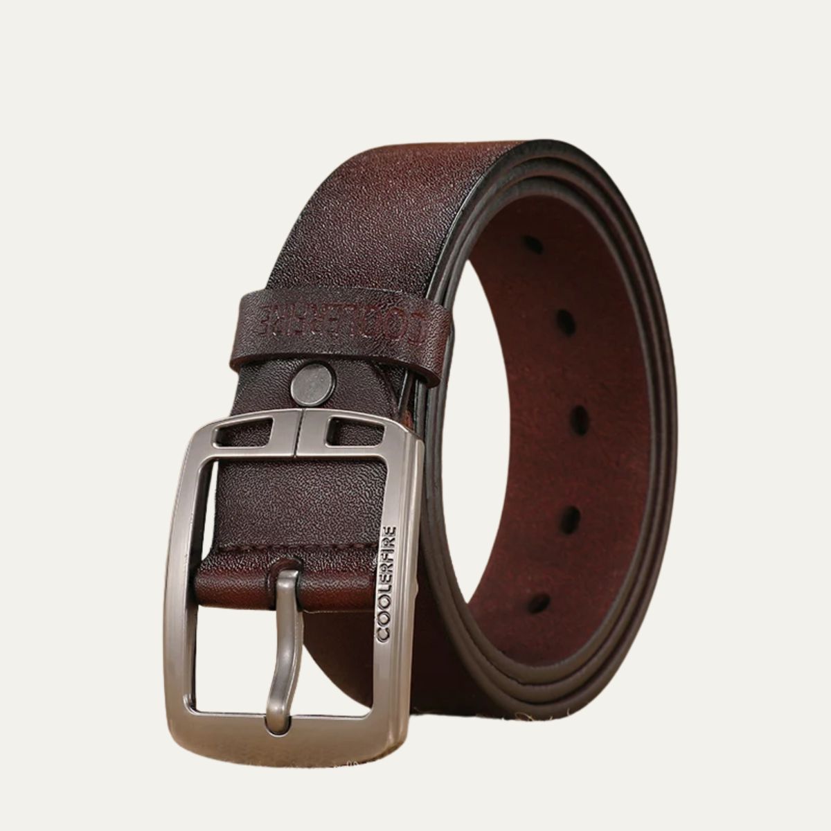 Premium Leather Belt - Classic Vintage Design - Nocini