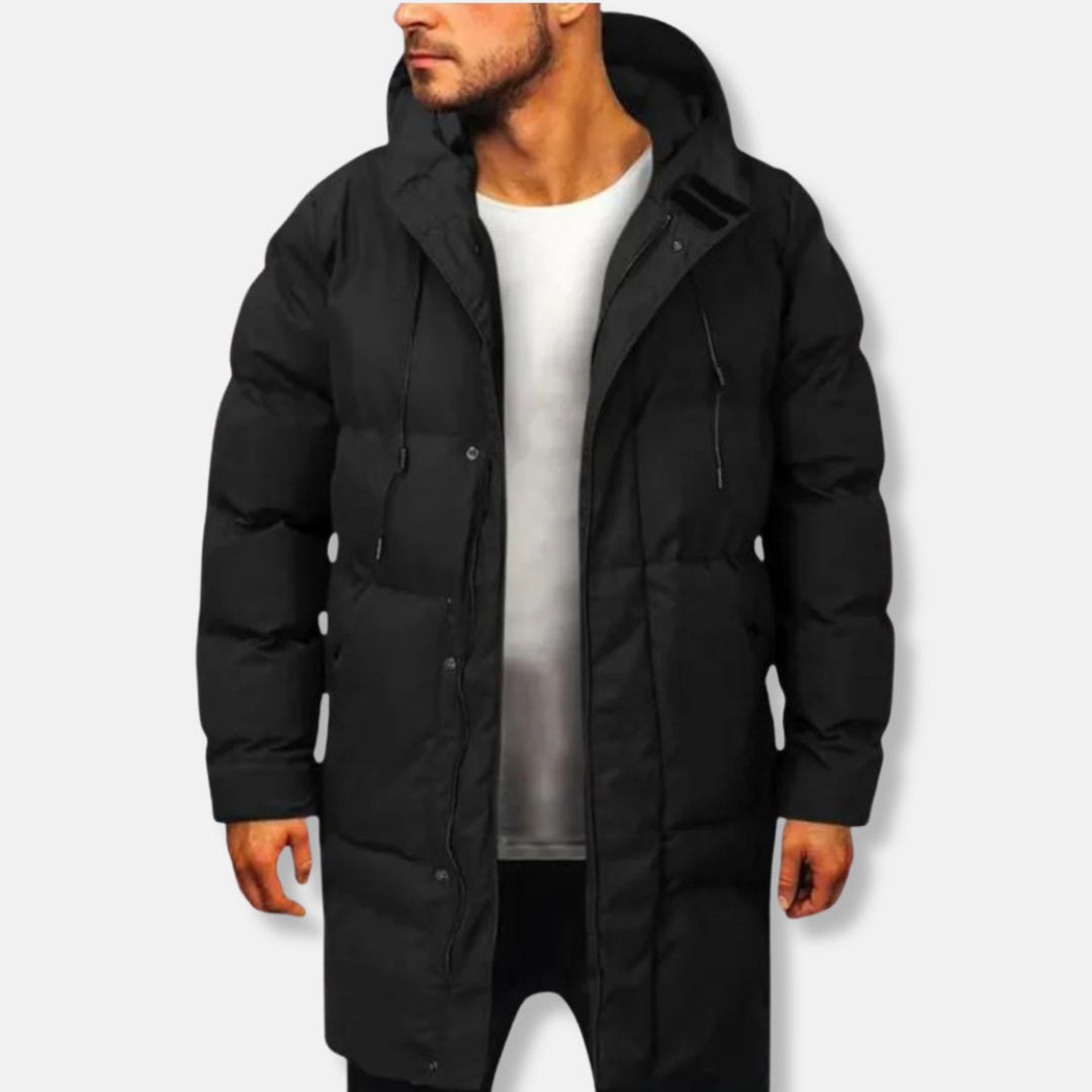 Waterproof Men's Padded Parka Jacket with Hood - Nocini