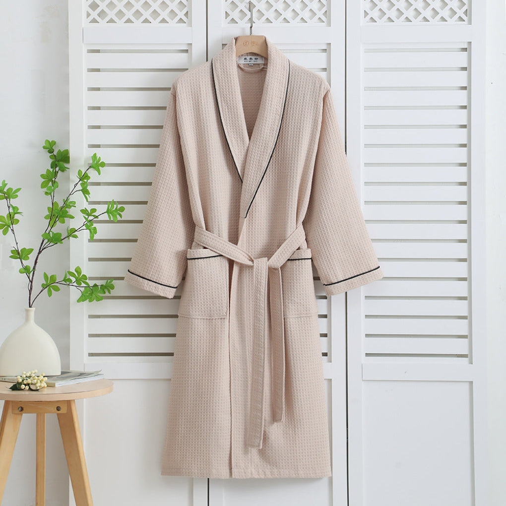 Soft Plush Waffle Weave Bath Robe