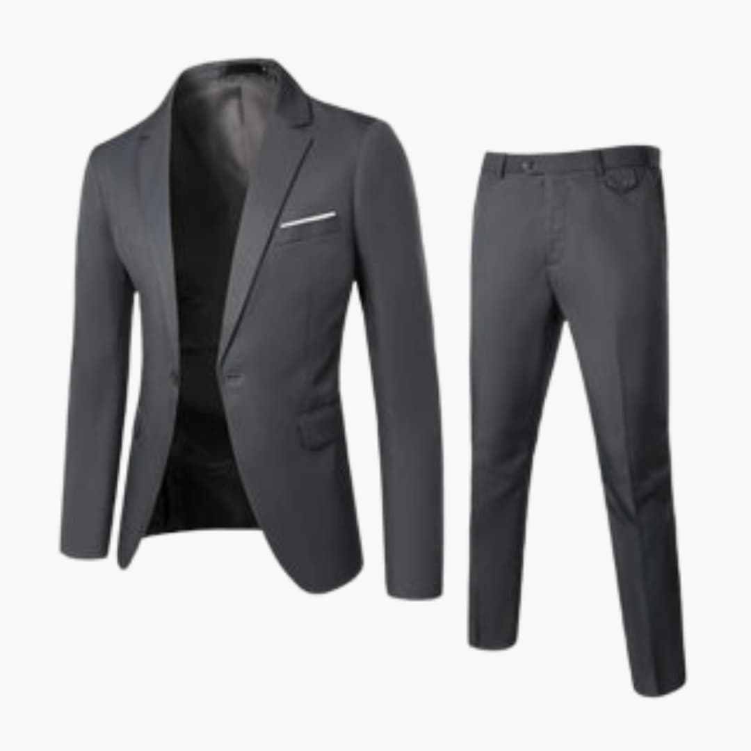Slim Fit Men's Two Piece Summer Suit