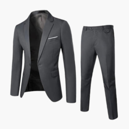 Slim Fit Men's Two Piece Summer Suit