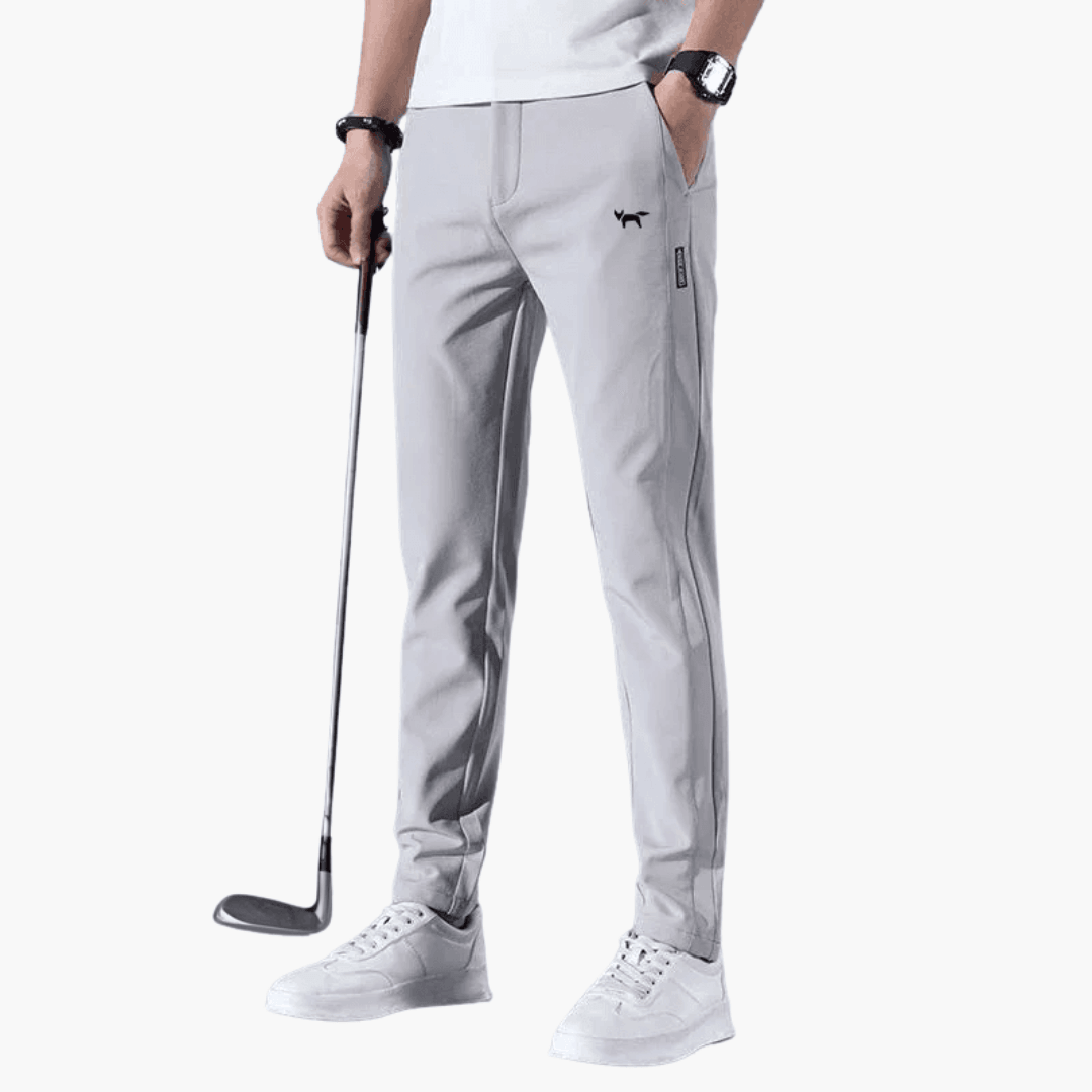 Men's Skinny Fit Stretch Pants with Zip Fly - Olytrend