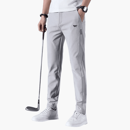 Men's Skinny Fit Stretch Pants with Zip Fly - Olytrend