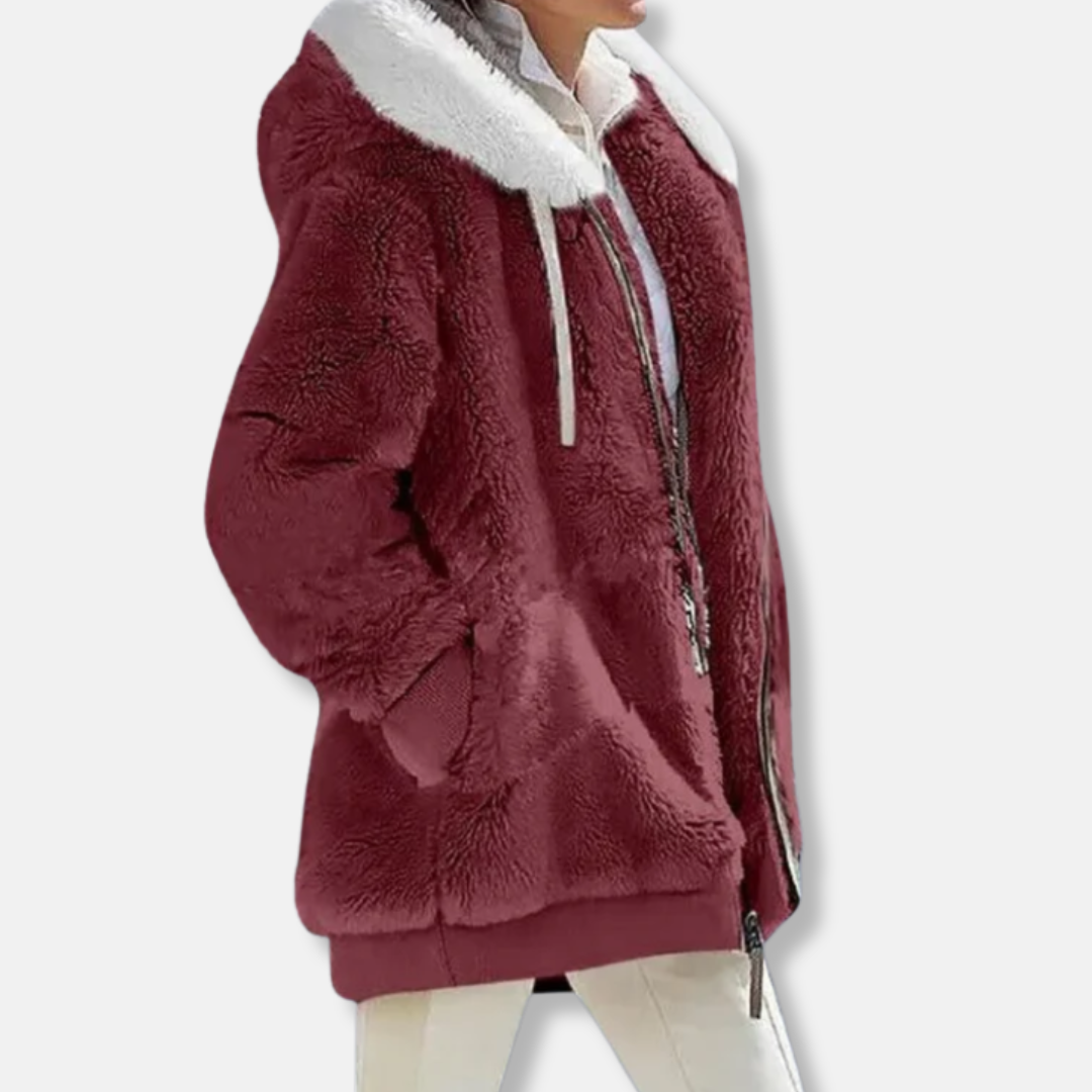 Cozy Oversized Fleece Hoodie Jacket - Nocini