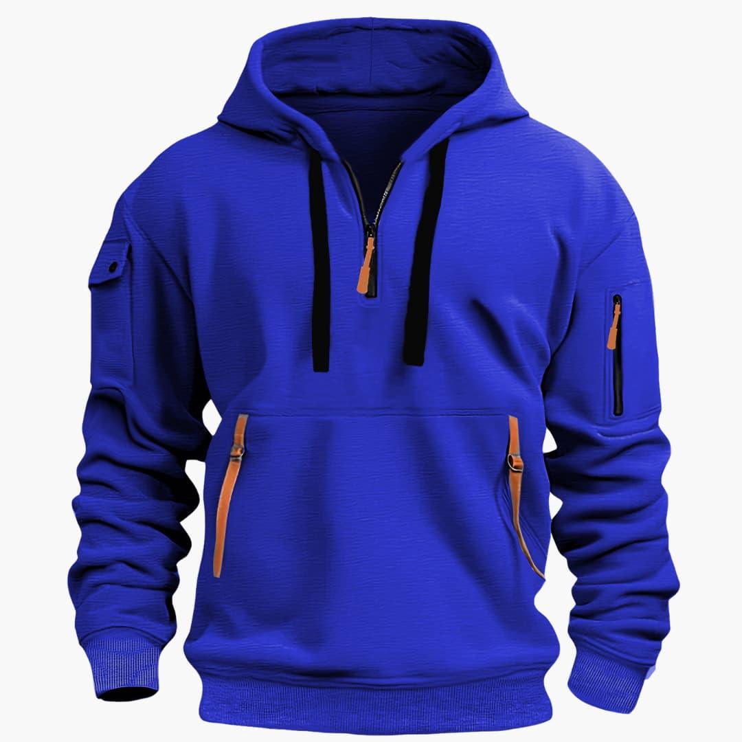 Comfortable Men's Zip Up Hooded Sweatshirt