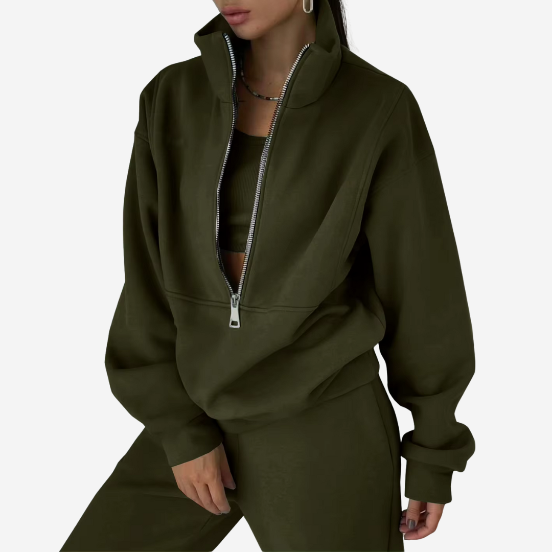 Soft Two-Piece Athletic Tracksuit Set
