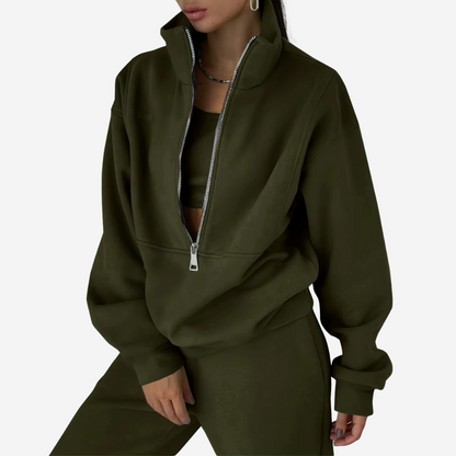 Soft Two-Piece Athletic Tracksuit Set