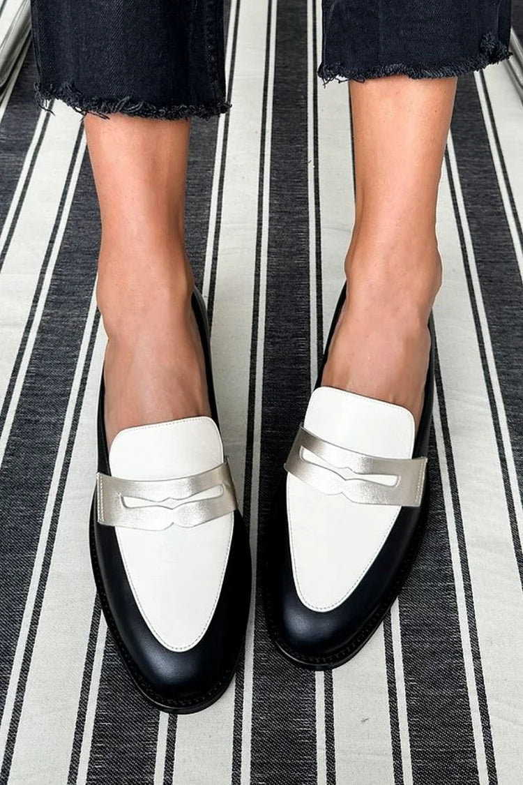 Classic Black Leather Loafers - Olytrend