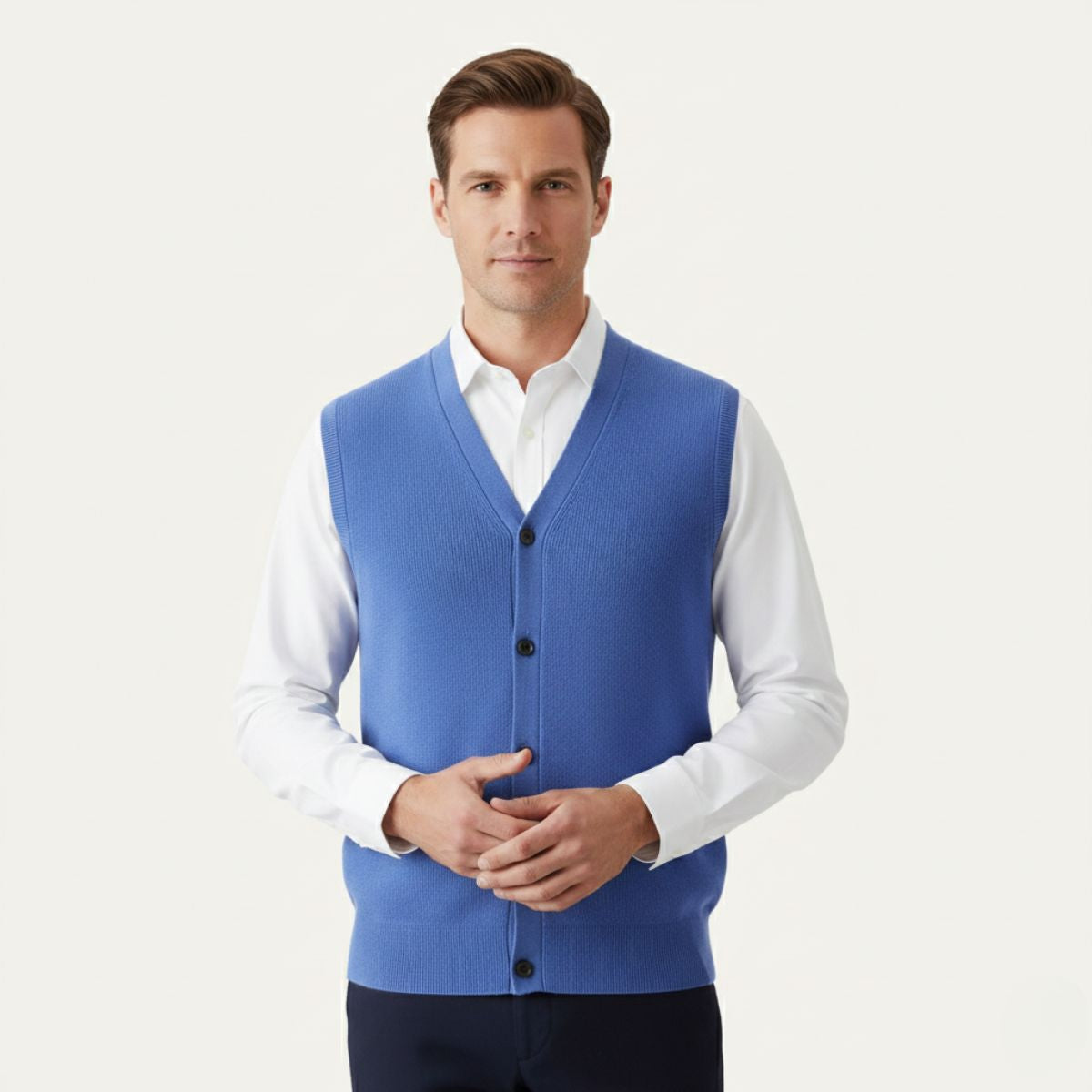 Stylish Men's Slim Fit Knit Vest