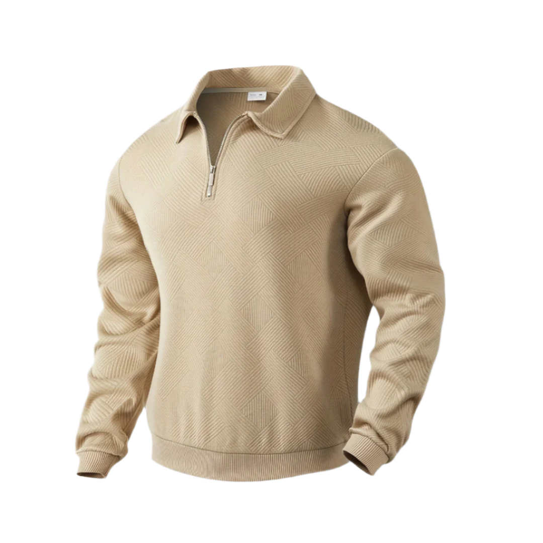 Warm Quarter Zip Knit Sweater for Men - Nocini