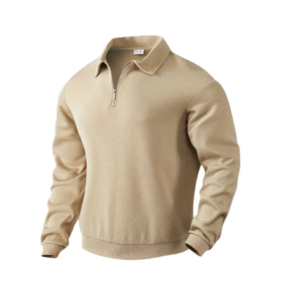 Warm Quarter Zip Knit Sweater for Men - Nocini