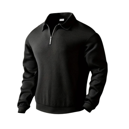 Warm Quarter Zip Knit Sweater for Men