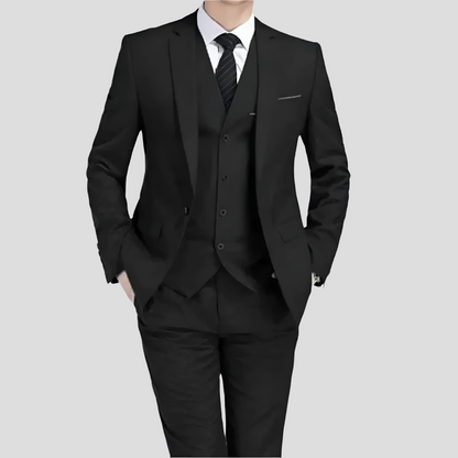 Classic Slim Fit 3 Piece Suit - Olytrend
