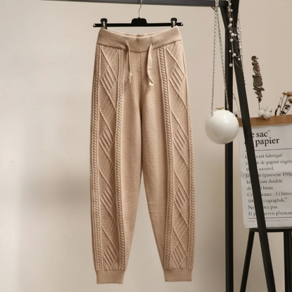 Comfy Cable Knit Jogger Pants