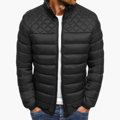 Warm Insulated Mens Zip Up Jacket - Olytrend