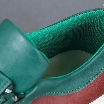 Premium Men's Leather Zip Sneakers