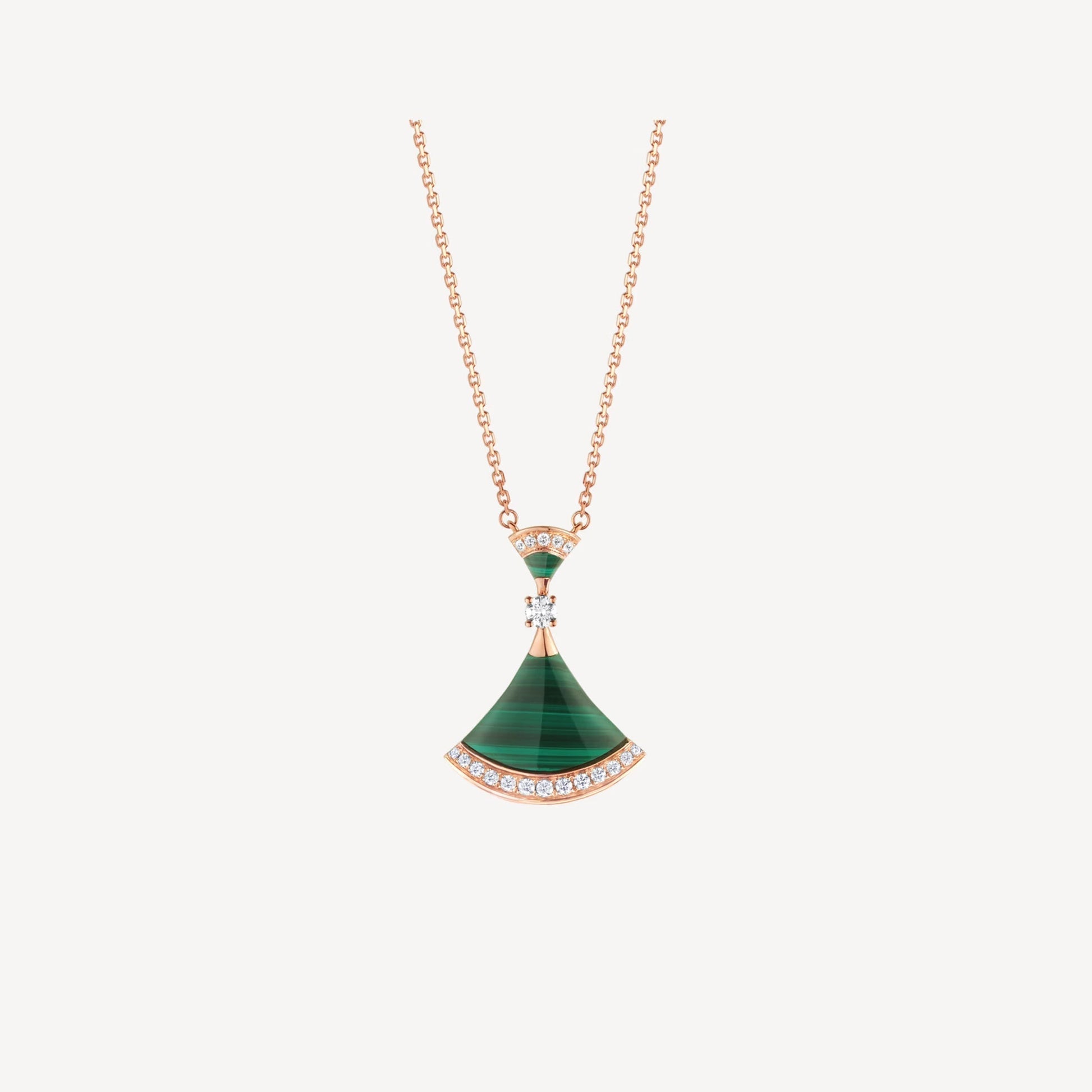 Luxury Green Agate Silver Gold Plated Necklace - Pexav
