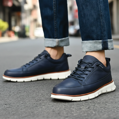 Cruelty Free Leather Lace Up Sneakers - Nocini