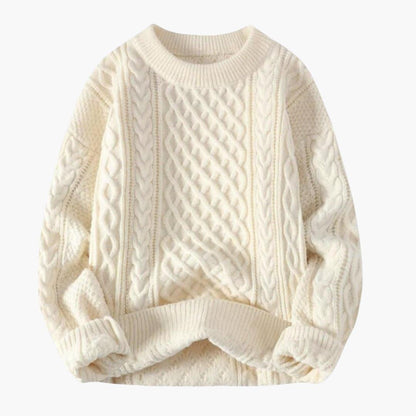 Cozy Mens Crew Neck Winter Sweater - Olytrend