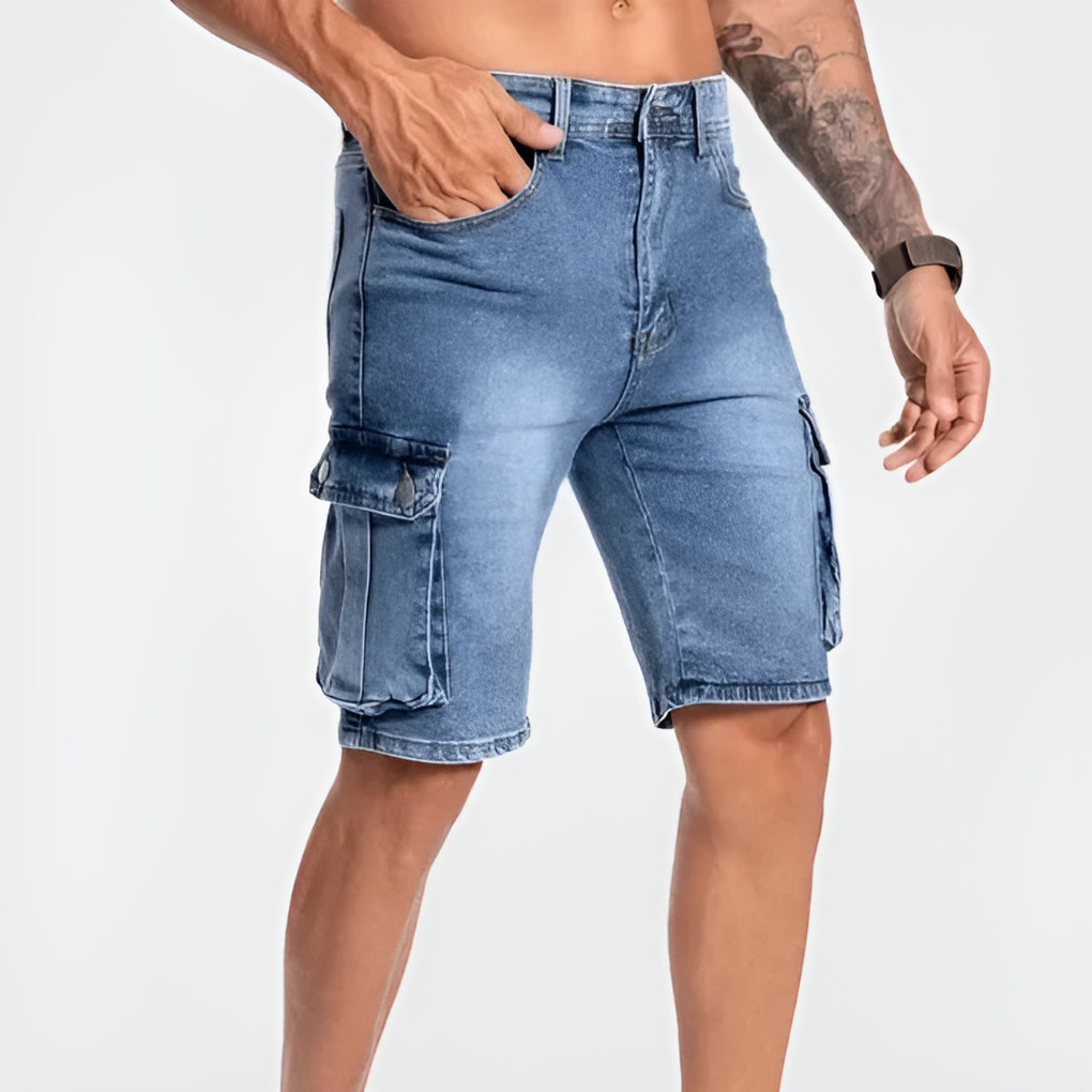 Comfortable Blue Cargo Shorts for Men