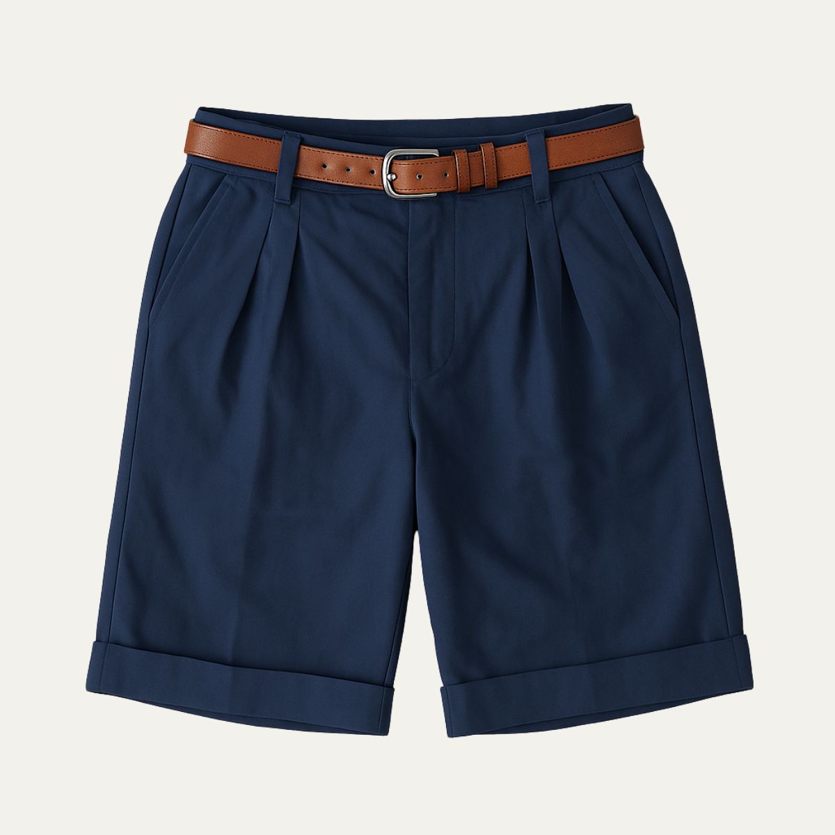 Classic Fit Linen Shorts for Men