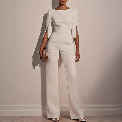 Luxurious High Waist Beaded Jumpsuit for Women - Nocini