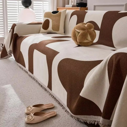 Stylish Patterned Couch Slipcover - Olytrend