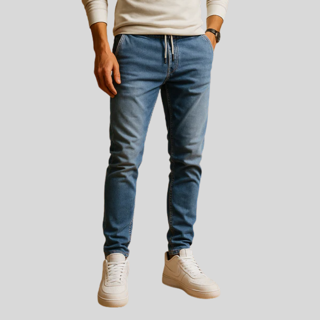Men's Slim Fit Stretch Jeans - Olytrend