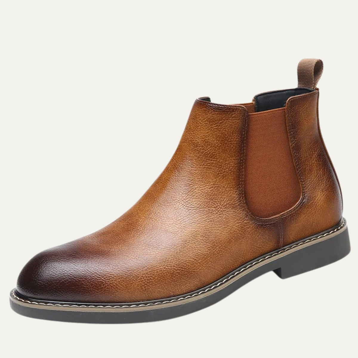 Classic Men's Vintage Pointed Leather Ankle Boots - Nocini