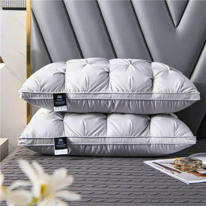 Luxurious Quilted Down Pillow with Soft Velvet Cover - Nocini
