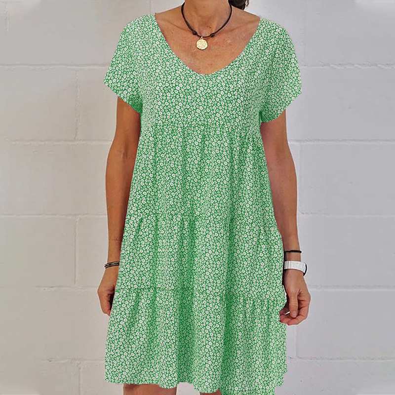 Casual Summer Cotton Sundress - Nocini