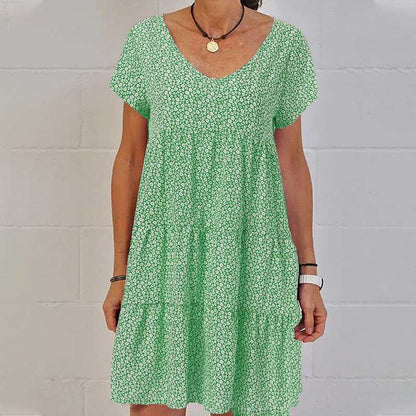 Casual Summer Cotton Sundress - Nocini