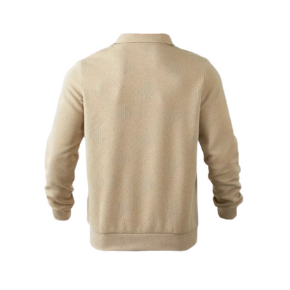 Warm Quarter Zip Knit Sweater for Men