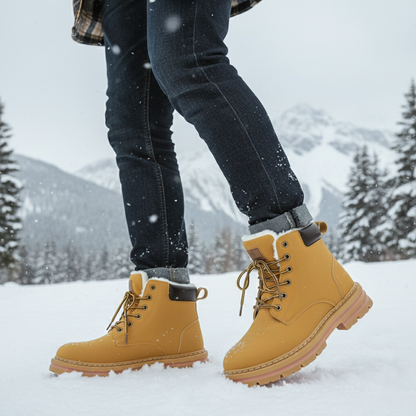Warm Waterproof Men's Insulated Snow Boots
