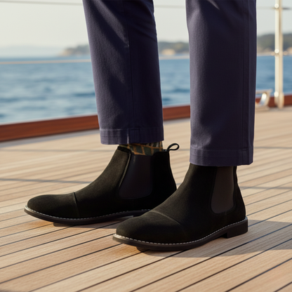 Comfortable Men's Suede Chelsea Boot Shoes