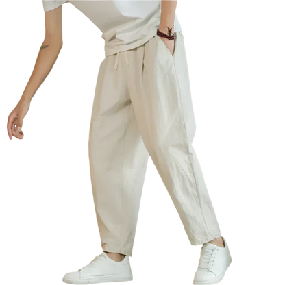 Comfortable Cotton Beach Pants - Olytrend