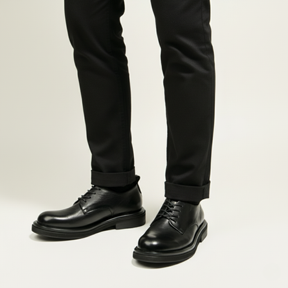 Classic Black Leather Oxford Shoe