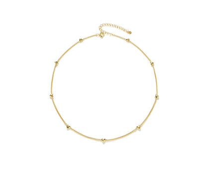 Elegant 18K Gold Plated Silver Heart Pendant Necklace - Pexav