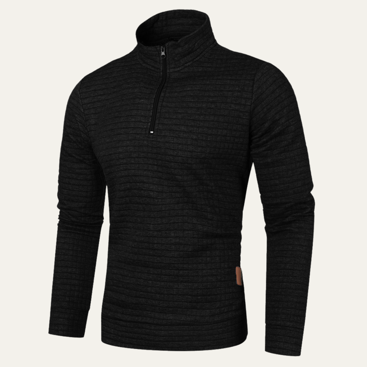 Comfortable Men's Breathable Quarter Zip Pullover Sweater