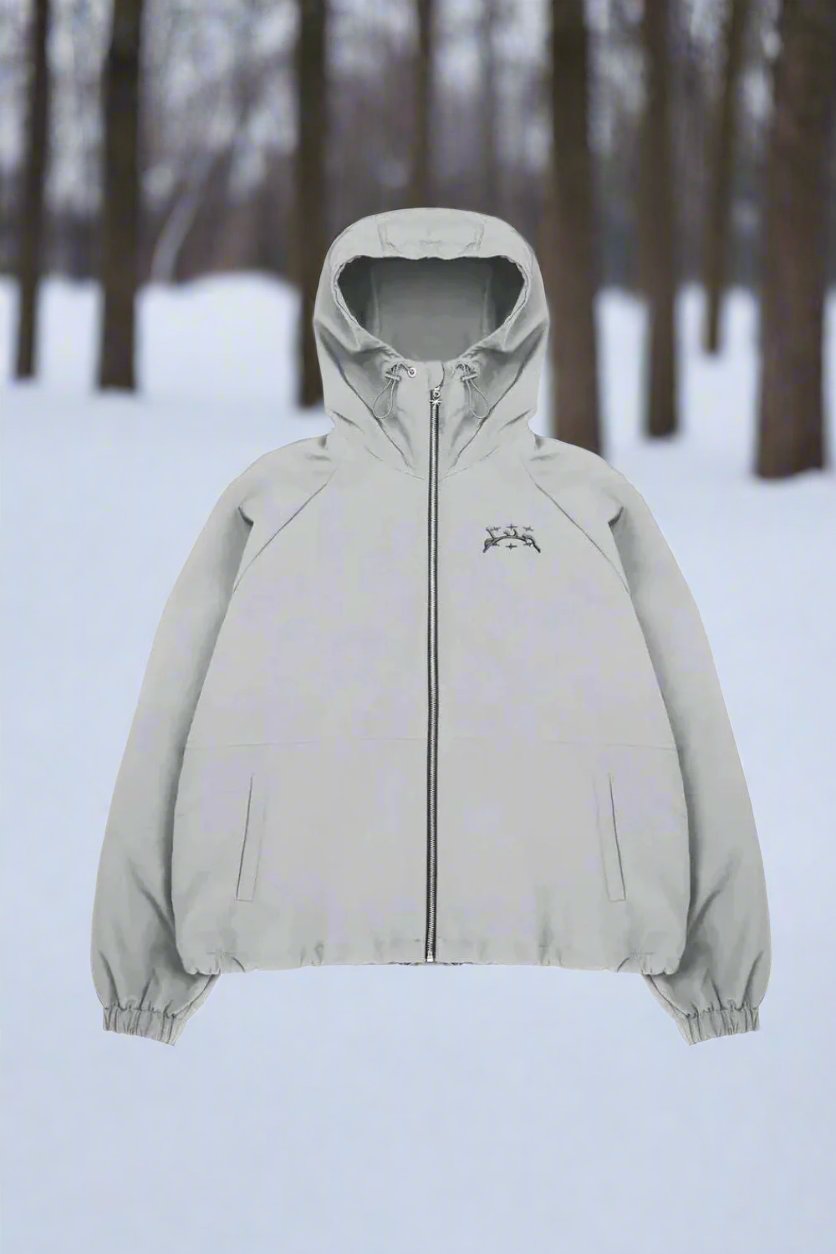 Waterproof Men's Hooded Jacket with Zipper - Nocini