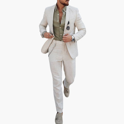 Slim Fit Men's Summer Business Suit - Olytrend