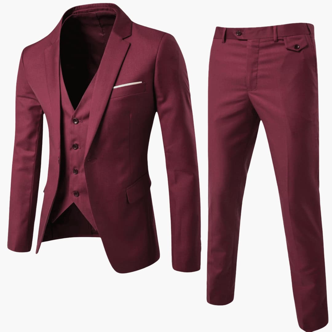 Classic Mens Three Piece Business Suit