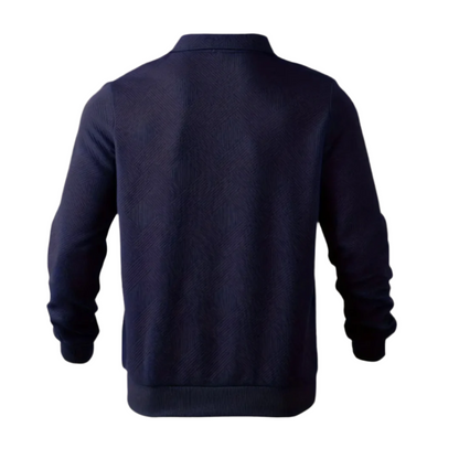 Warm Quarter Zip Knit Sweater for Men
