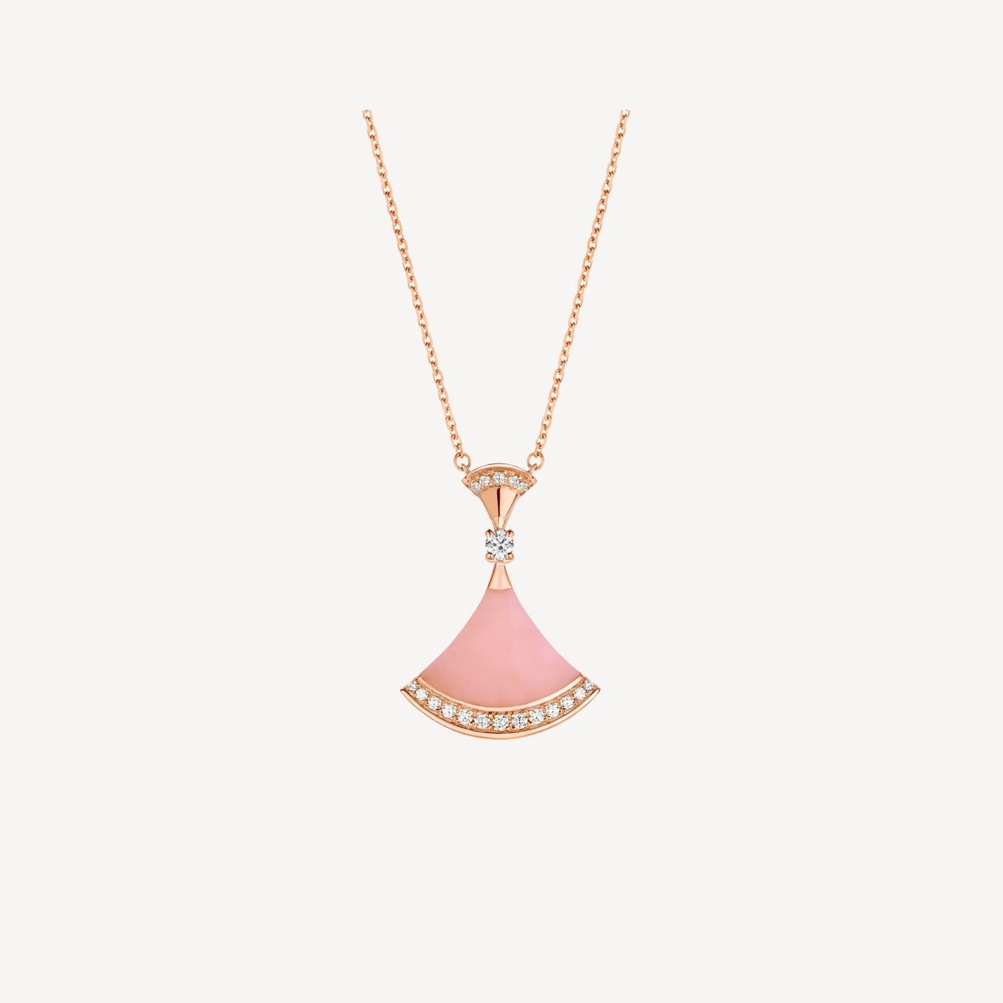 Luxurious Pink Agate 925 Silver Gold Necklace - Pexav