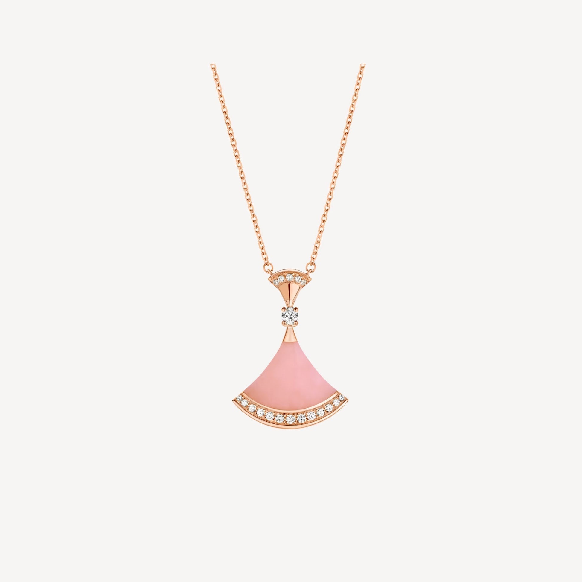 Luxurious Pink Agate 925 Silver Gold Necklace - Pexav