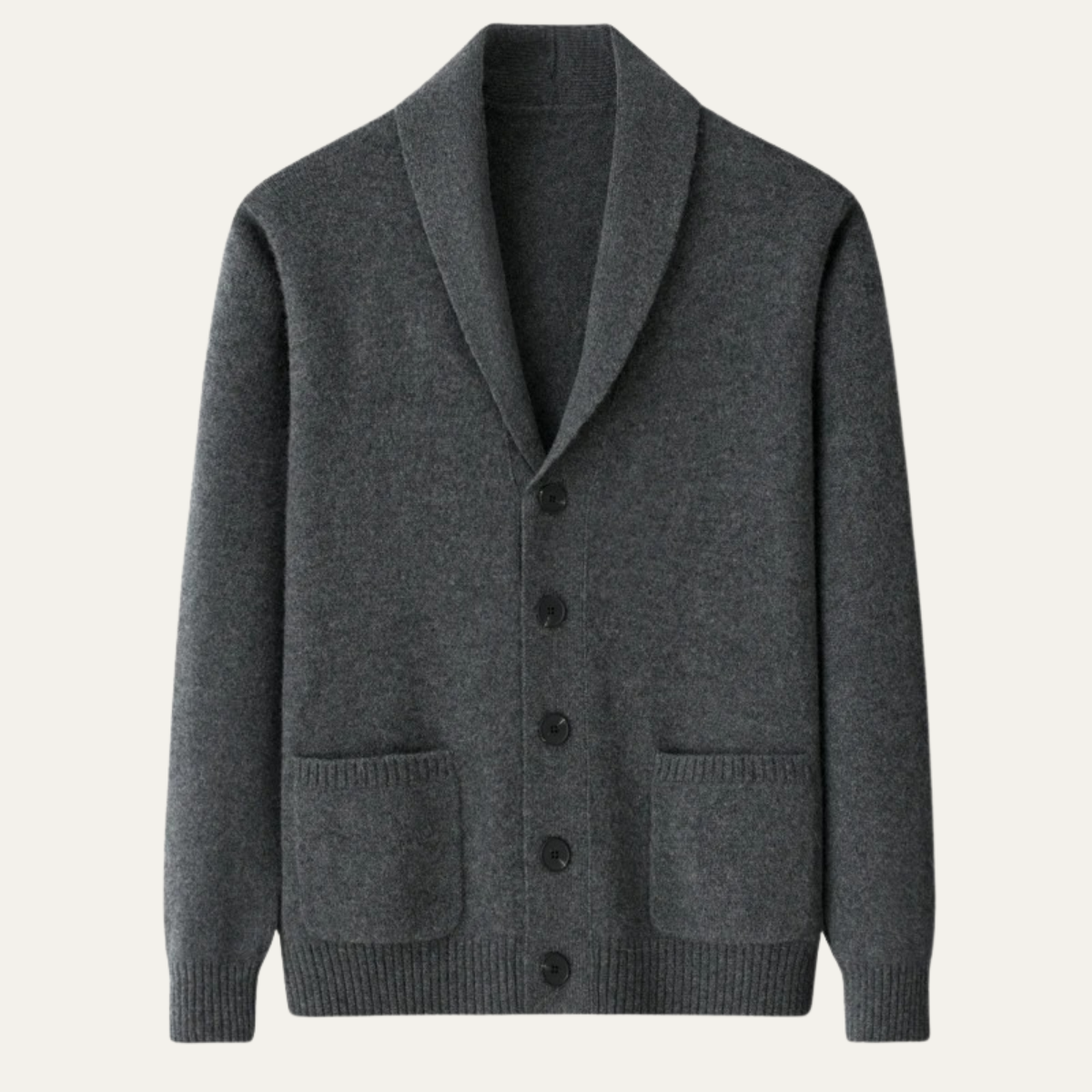 Luxury Men's Cashmere Button Cardigan Sweater - Nocini