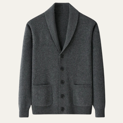 Luxury Men's Cashmere Button Cardigan Sweater - Nocini